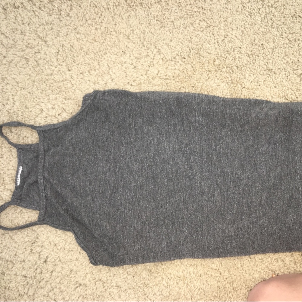 Gray Halter Tank